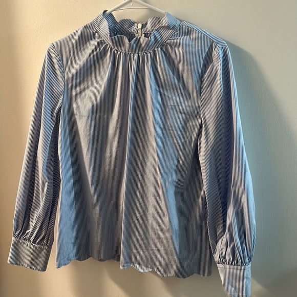 Blue stripped blouse - Picture 1 of 7